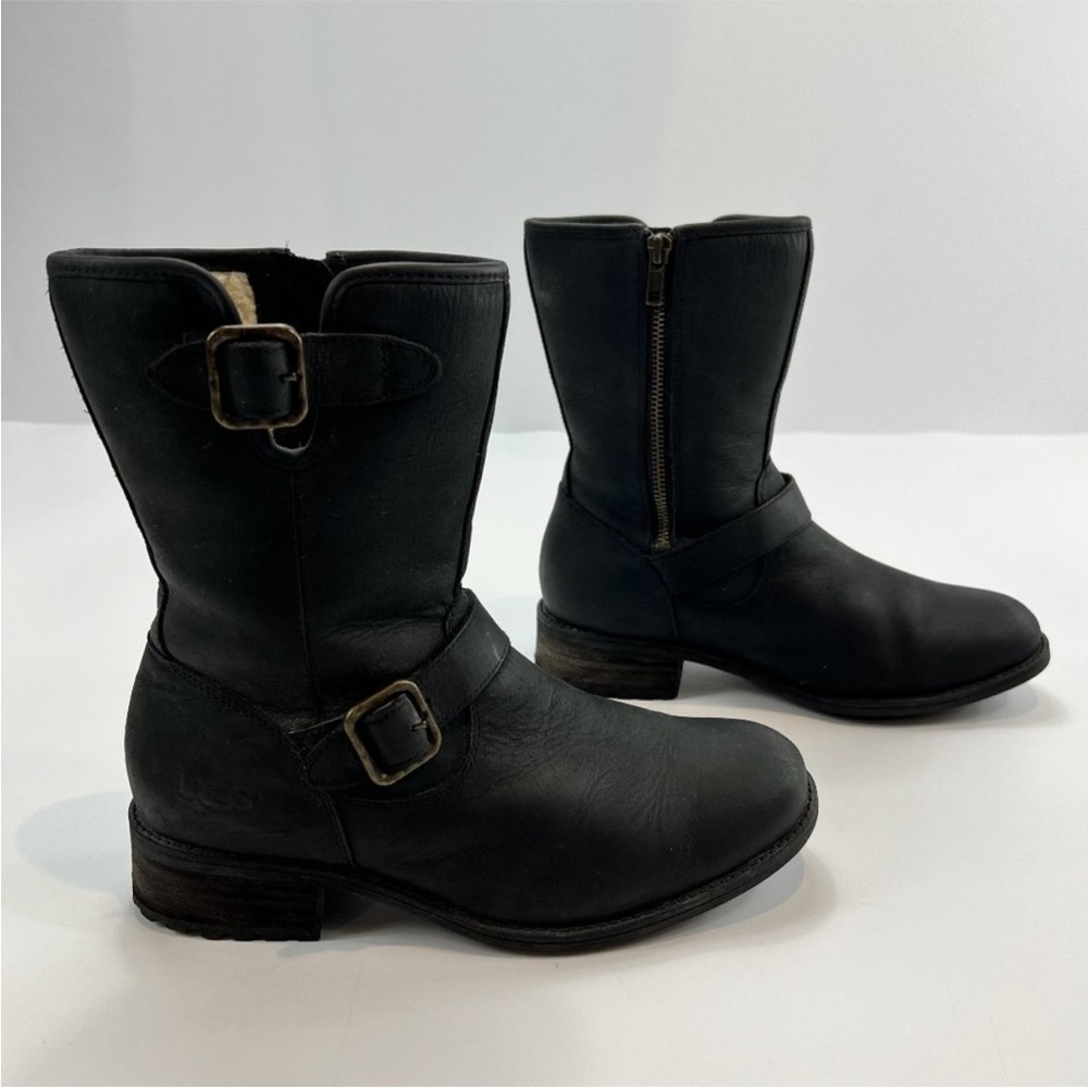 UGG 1007542 Chaney Leather Moto Boots